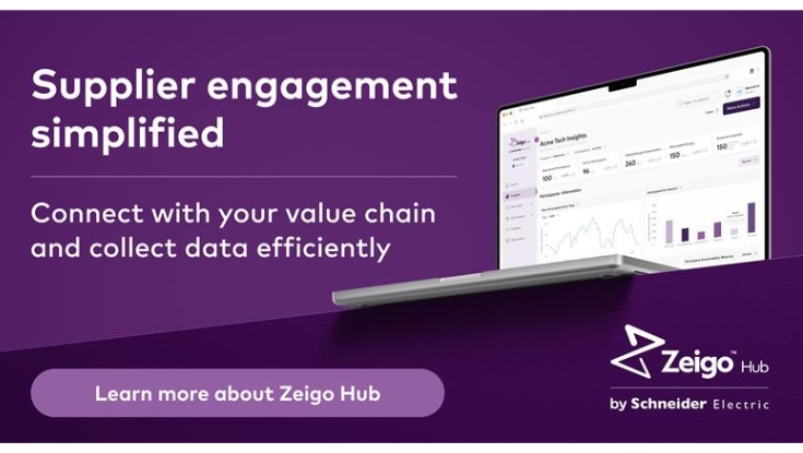 Schneider Electric запускає Zeigo Hub - масштабовану платформу для прискорення декарбонізації ланцюгів постачання на базі АІ Schneider Electric запускає Zeigo Hub - масштабовану платформу для прискорення декарбонізації ланцюгів постачання на базі АІ